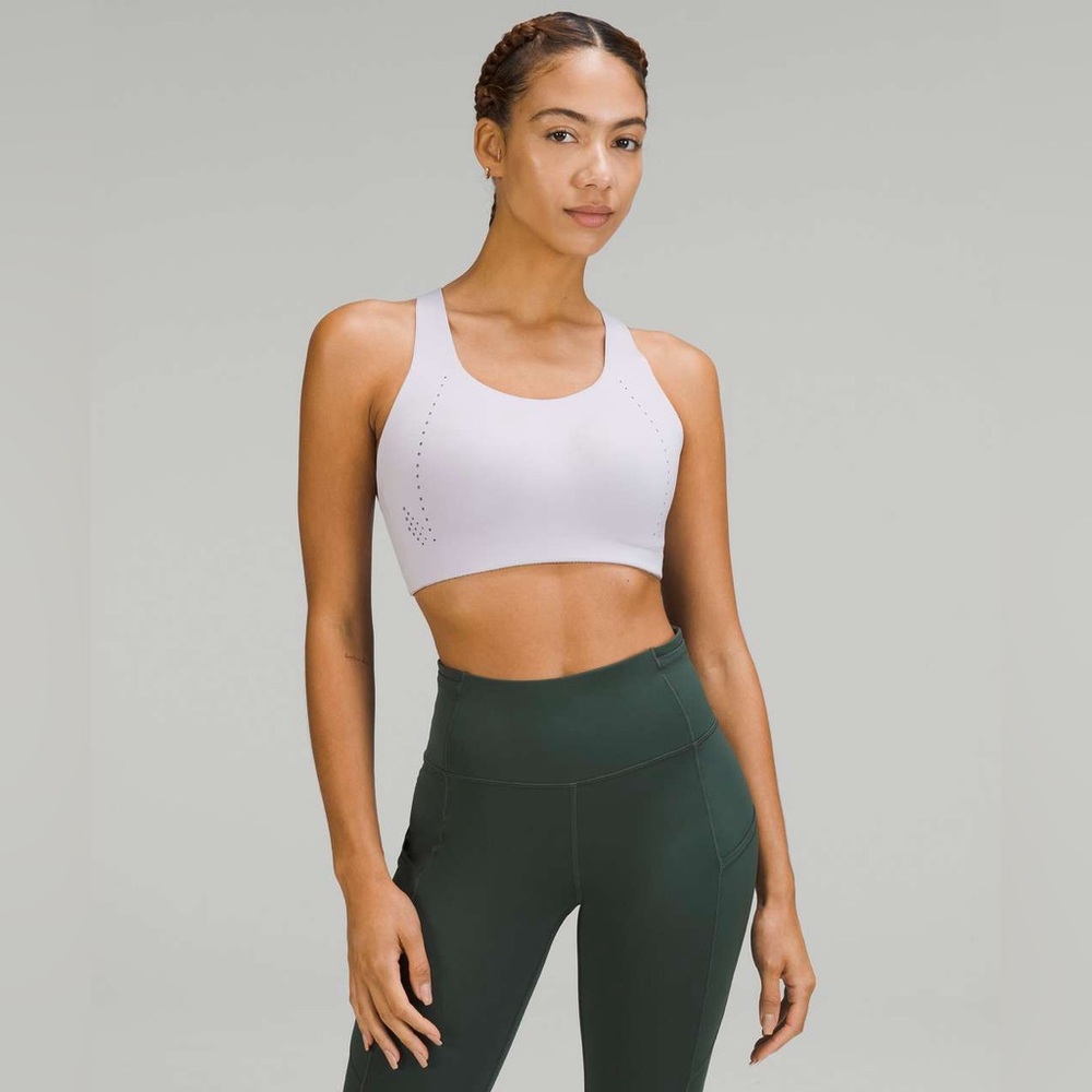 Lululemon Air Support High Impact Sports Bra Faint Lavender size 36DD